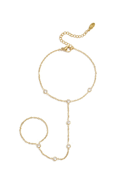 14K Goud handchain Armband