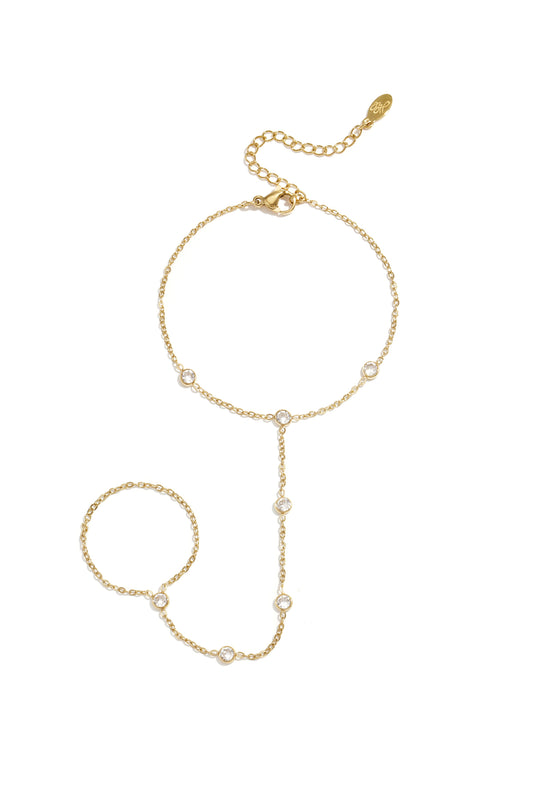 14K Goud handchain Armband