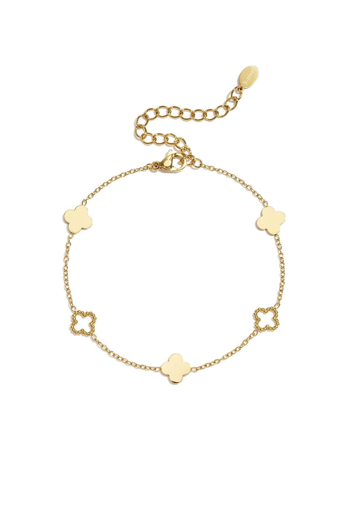 14K Goud geluksarmband