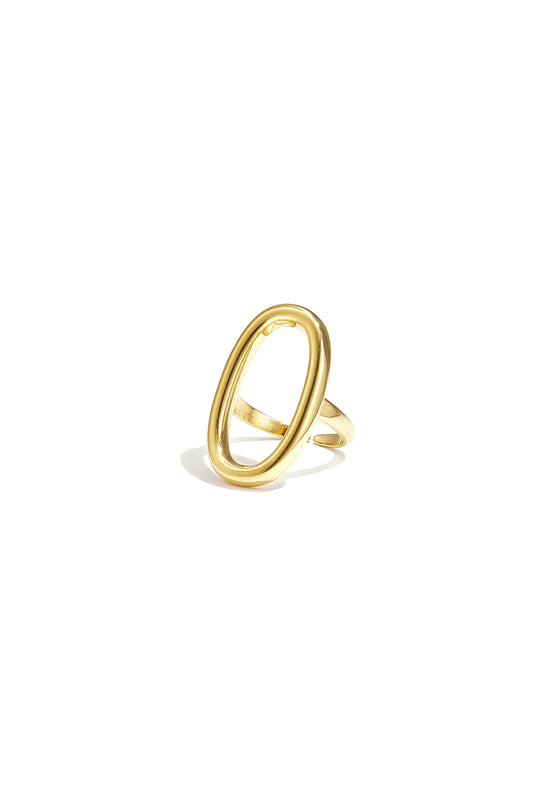 14K Almond Ring
