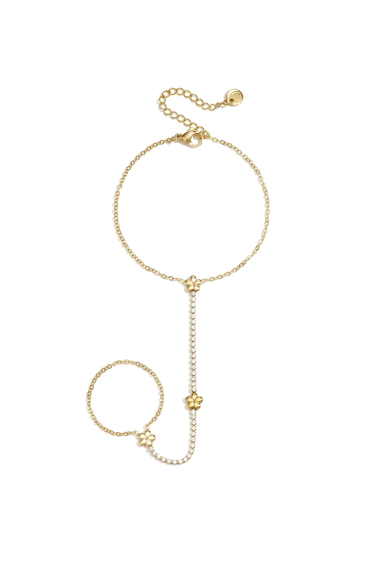 Handchain met bloemetjes