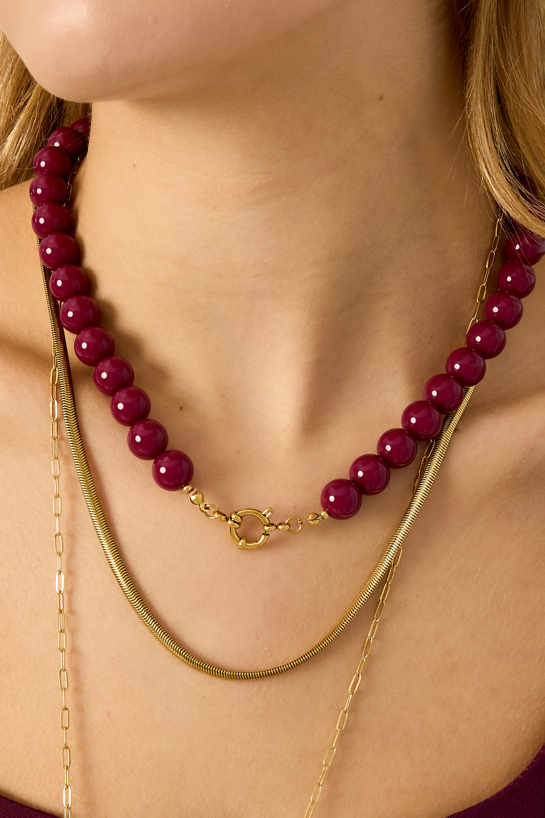 Front Kralen Ketting